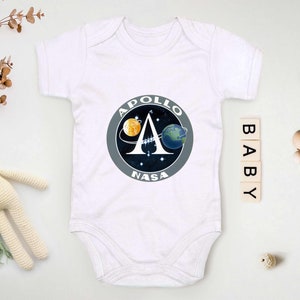 Kids NASA Project Apollo Space Program Logo Babygrow space science cool