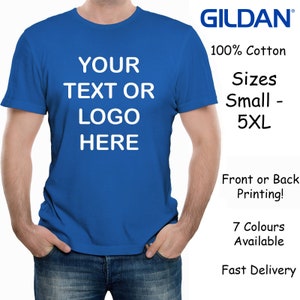 Custom Printed Men's Personalised Front and Back T-Shirt Photos and Text image 5