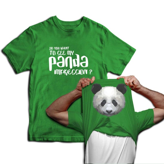 Do You Want to See My Panda Impression? Mens Funny Animal