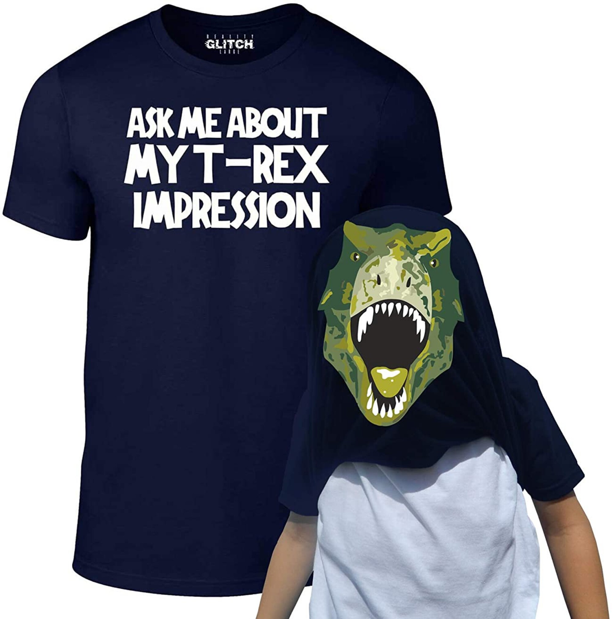 Discover Reality Glitch Kids Ask Me About My T-Rex Flip T-shirt