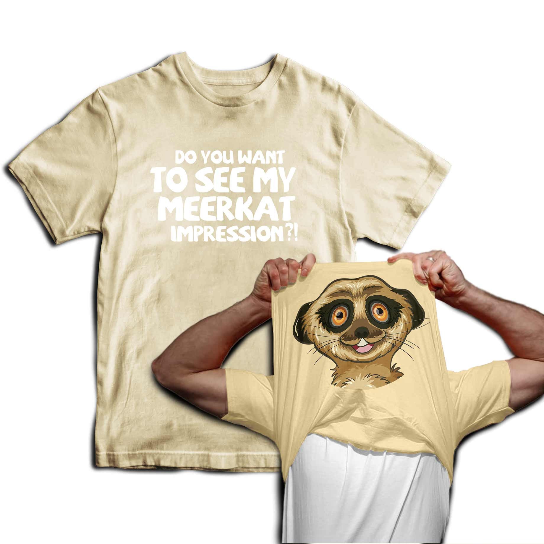 Baron hul færdig Do You Want to See My Meerkat Impression Mens Funny T-shirt - Etsy