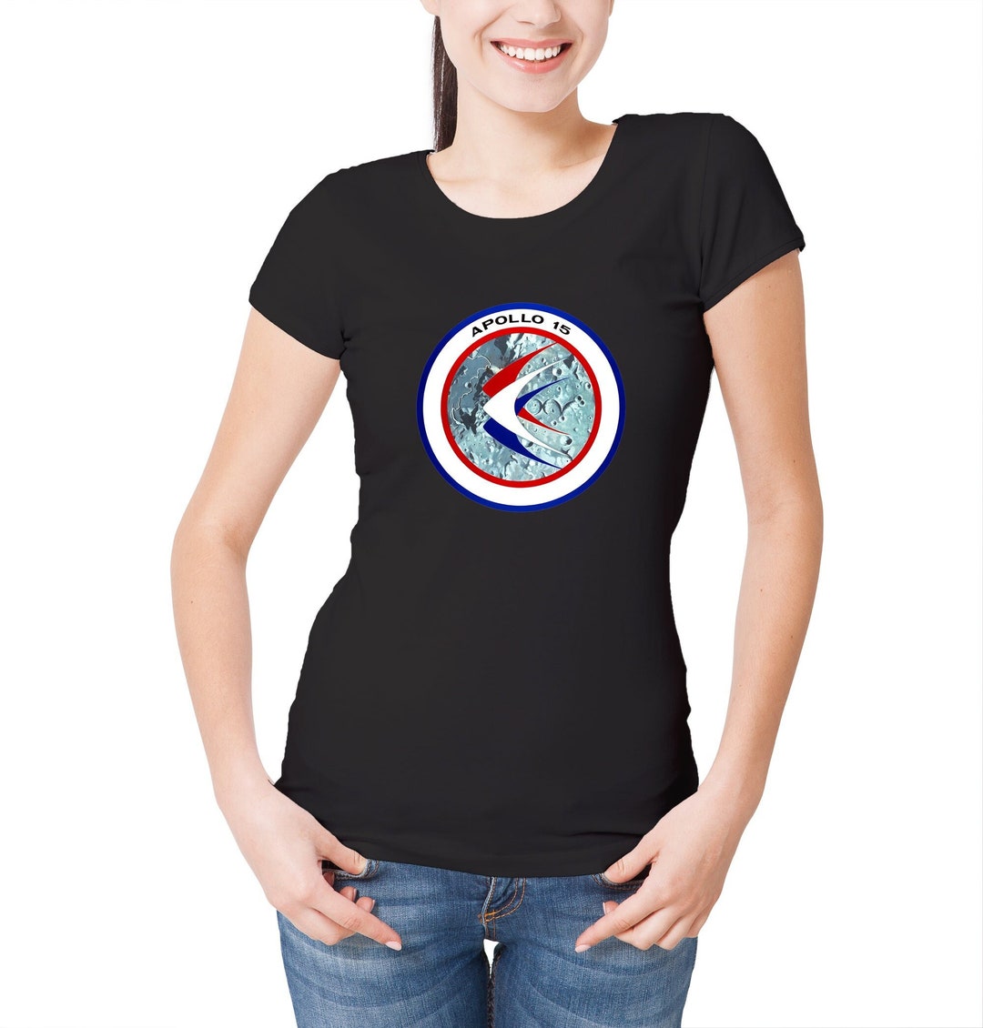 Womens NASA Apollo 15 Mission Crew Badge Logo T-shirt - Etsy