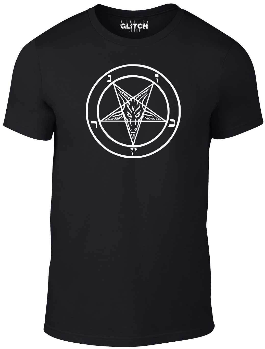 Image of Reality Glitch Baphomet Sigil T-Shirt