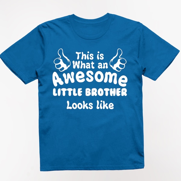 Kids This is What an Awesome Little Brother Looks Like T-Shirt Younger Kids Boy