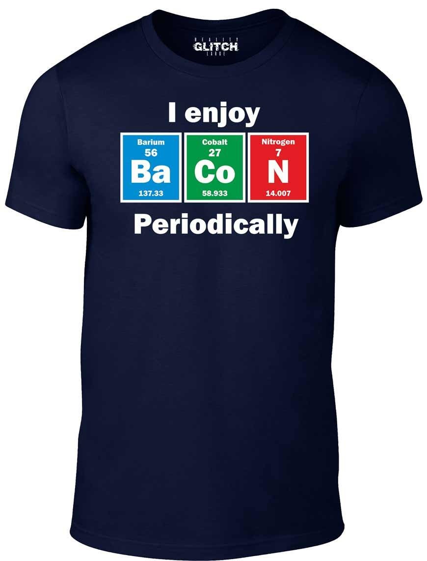 Image of Reality Glitch Men's I Enjoy Bacon Periodically T-Shirt