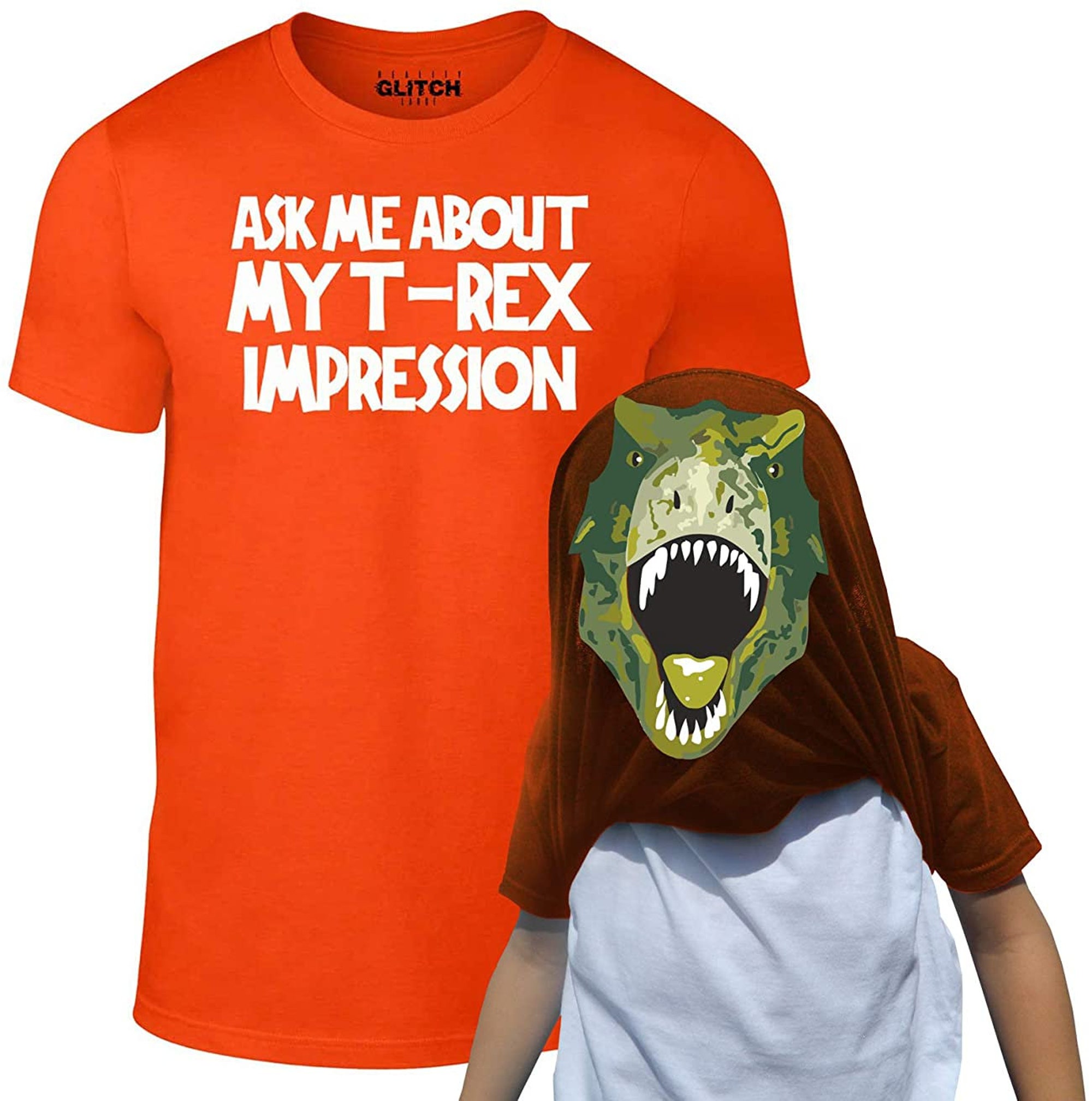 Discover Reality Glitch Kids Ask Me About My T-Rex Flip T-shirt