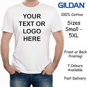Custom Printed Men's Personalised Front and Back T-Shirt Photos and Text image 10