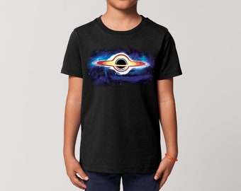 Kids Black Hole Event Horizon T-Shirt Astronomy Space Science Telescope