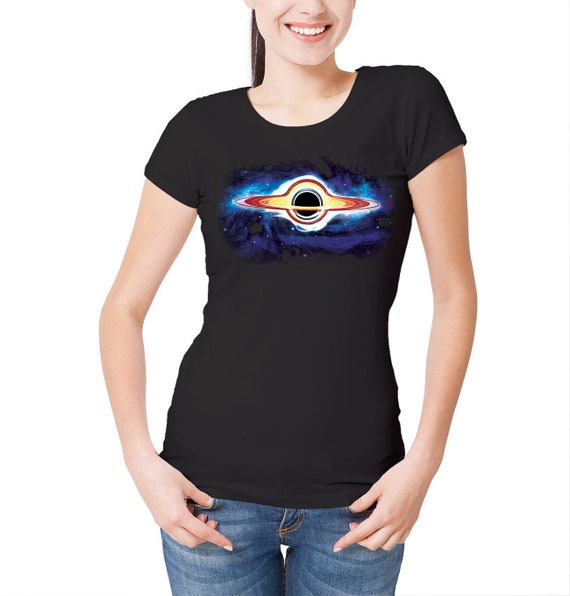 レディース ブラックホール イベント ホライズン Tシャツ 天文学 宇宙