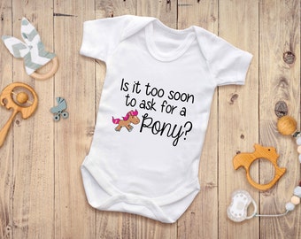 Reality Glitch Too Soon To Ask For A Pony Babygrow