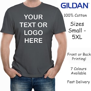 Custom Printed Men's Personalised Front and Back T-Shirt Photos and Text image 8