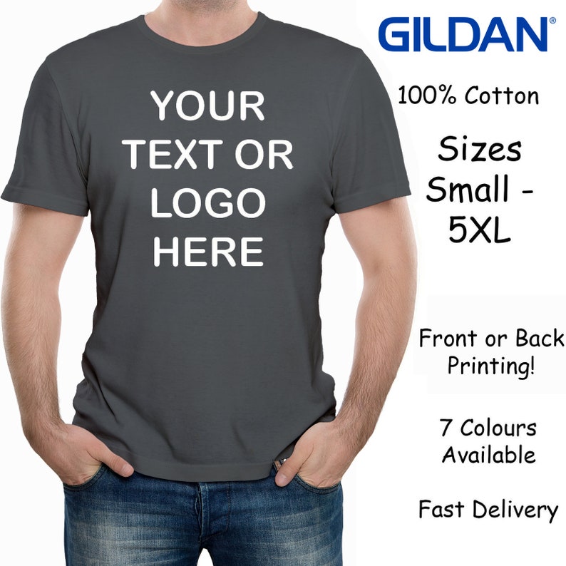 Individuell bedrucktes, personalisiertes Herren-T-Shirt mit Fotos und Text auf der Vorder und Rückseite Bild 8