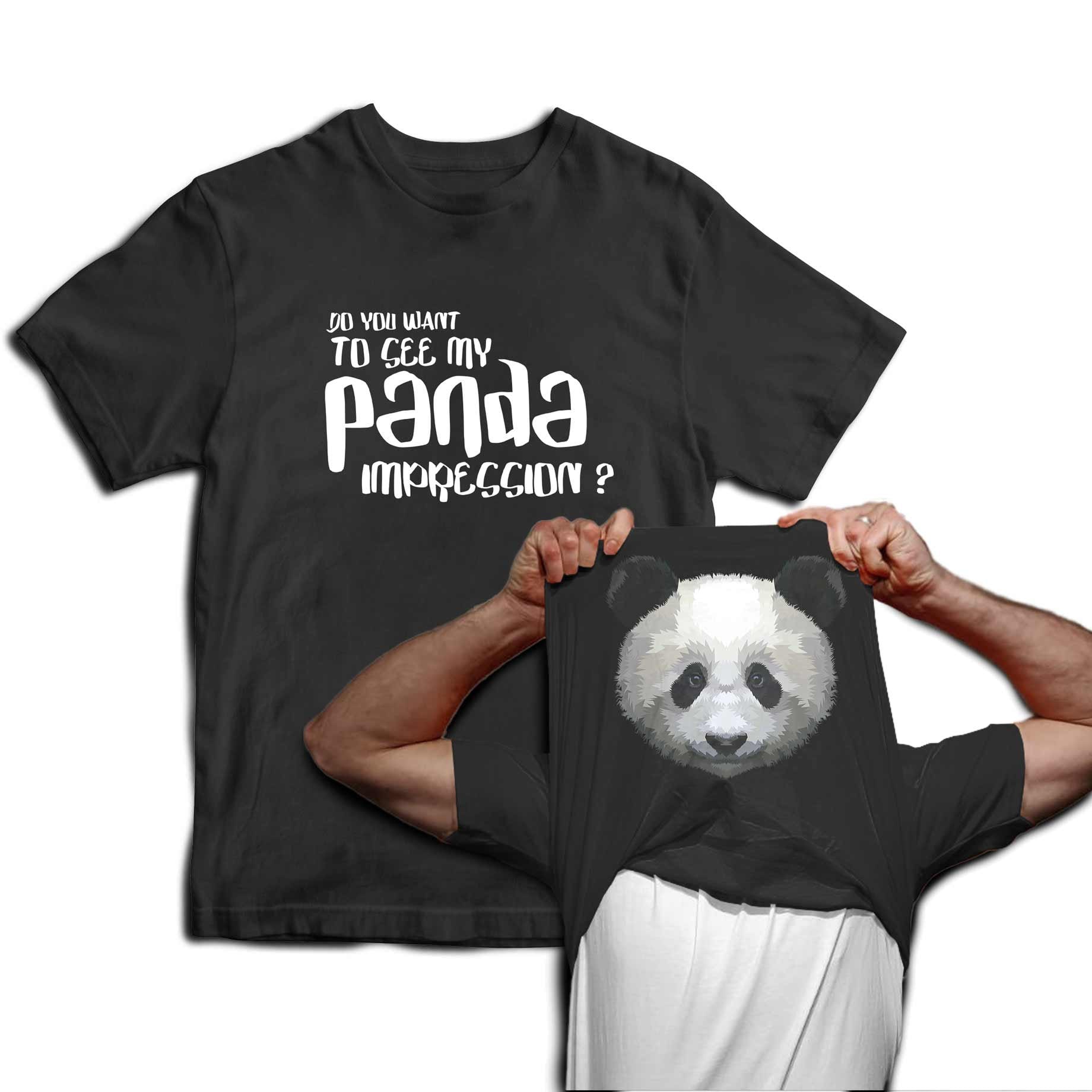Mandy's Moon Personalized Gifts Love Panda T Shirt Adult S