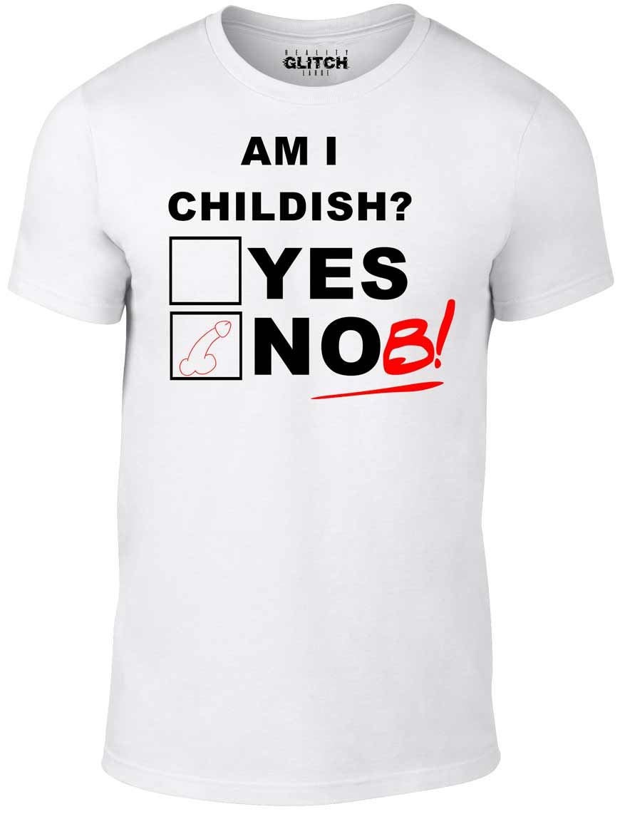 Image of Reality Glitch Men's Am I Childish T-Shirt