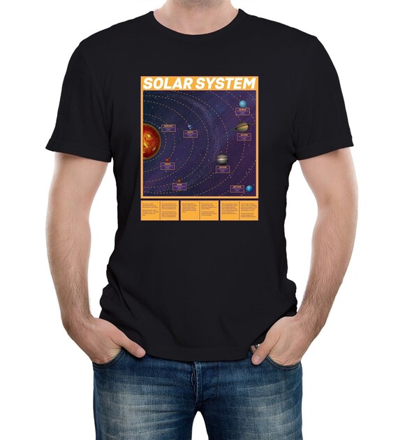 Solar System Diagram - Astronomer Galaxy Shirt Solar System Diagram - Astronomer Galaxy Shirt
