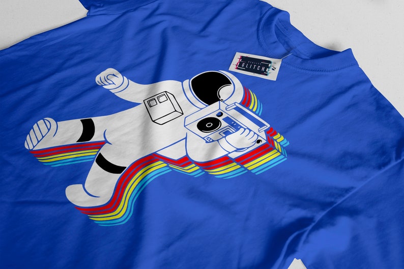T-shirt Uomo Space Swing Astronauta Spaceman Moon Fantasy 100 - Foto 9