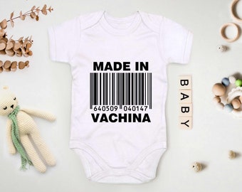 Made In Vachina Funny Joke China Gift Rude Boy Girl Comedy Babygrow