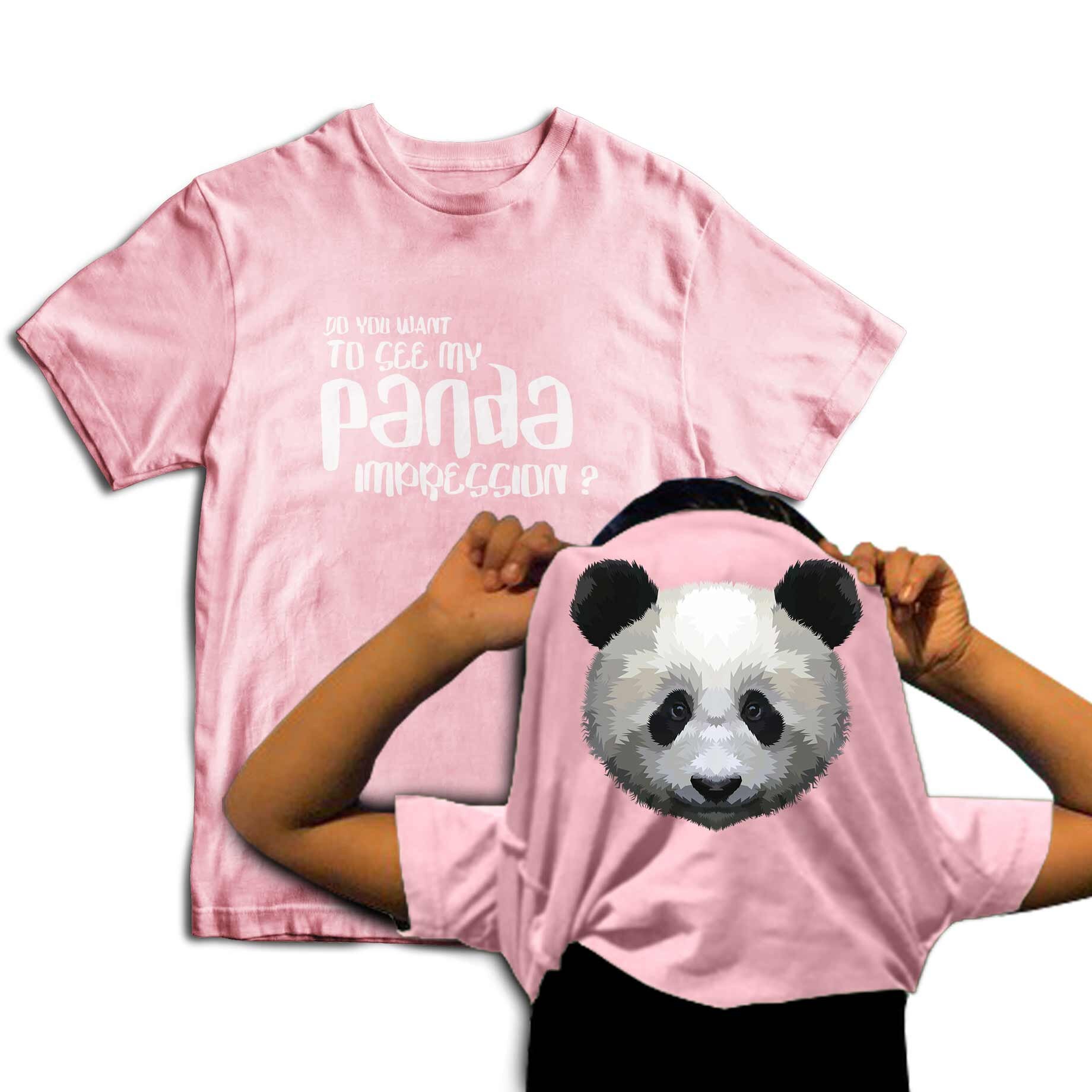 Do You Want to See My Panda Impression? Kids Flip T-shirt Fancy
