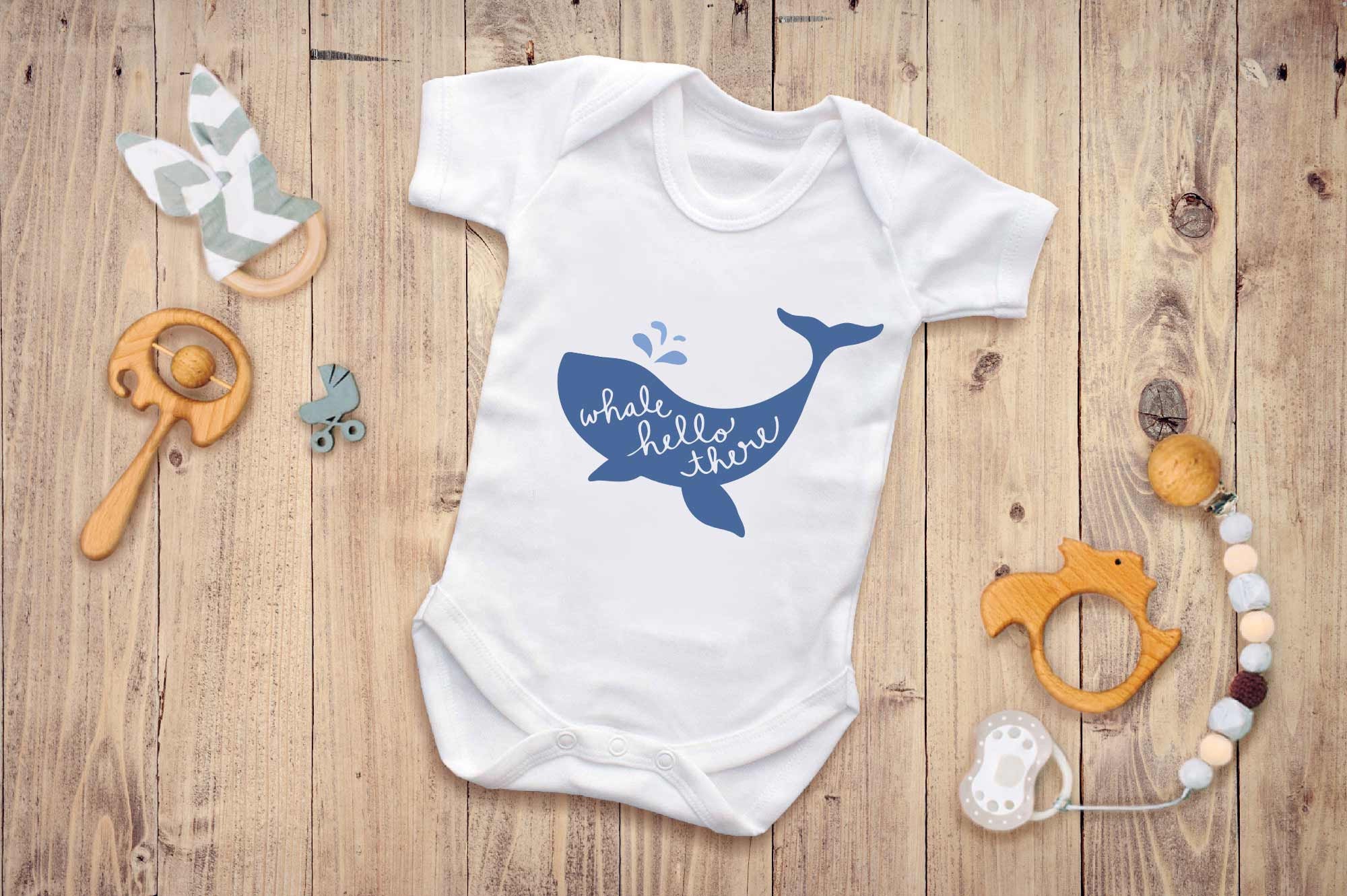 Kids Whale Hello There Babygrow Ocean Animals Sea Swim Planet - Etsy UK