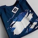 Reality Glitch Torn Iceland Flag Men's T-Shirt - 100% Ring-Spun Cotton, Double-Needle Hem, Pre-Shrunk