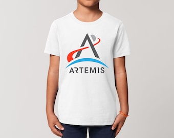 Kids NASA Artemis Space Mission Agency Moon Galaxy Lunar T-Shirt