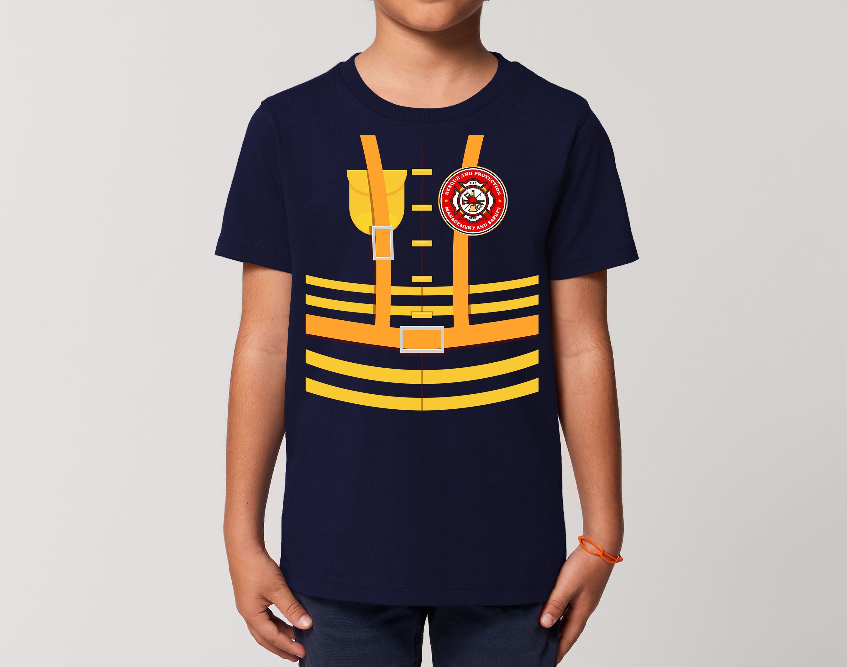 Completo Sam Il Pompiere Per Bambini – Maglietta E Pantaloncini In 100% Cotone - 2