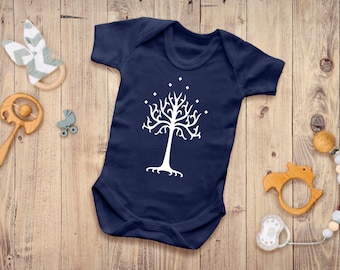 Reality Glitch Tree Of Gondor Babygrow