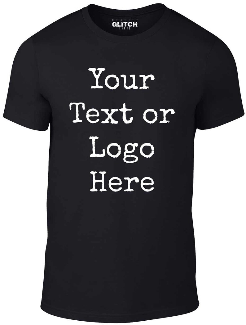 Custom Printed Men's Personalised Front and Back T-Shirt Photos and Text zdjęcie 1