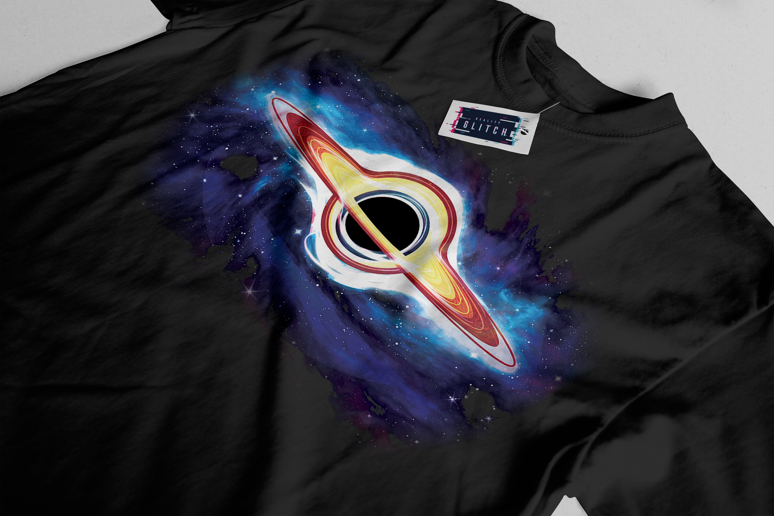 Reality Glitch Kids Black Hole T-shirt – Event Horizon Space