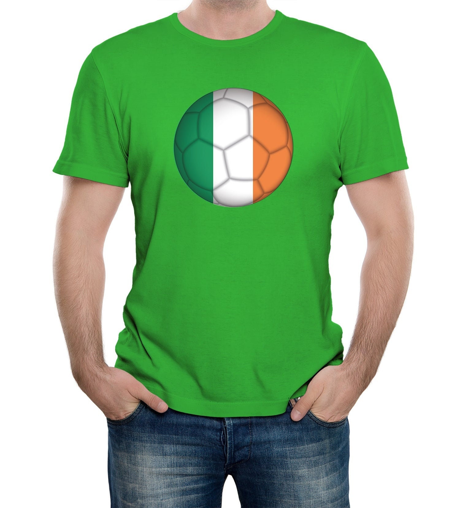 Mens Republic of Ireland Football Supporter T-Shirt World Cup Euros Country