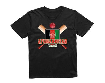 Kids Afghanistan Cricket Supporter Flag T-Shirt World Cup Twenty Test Match