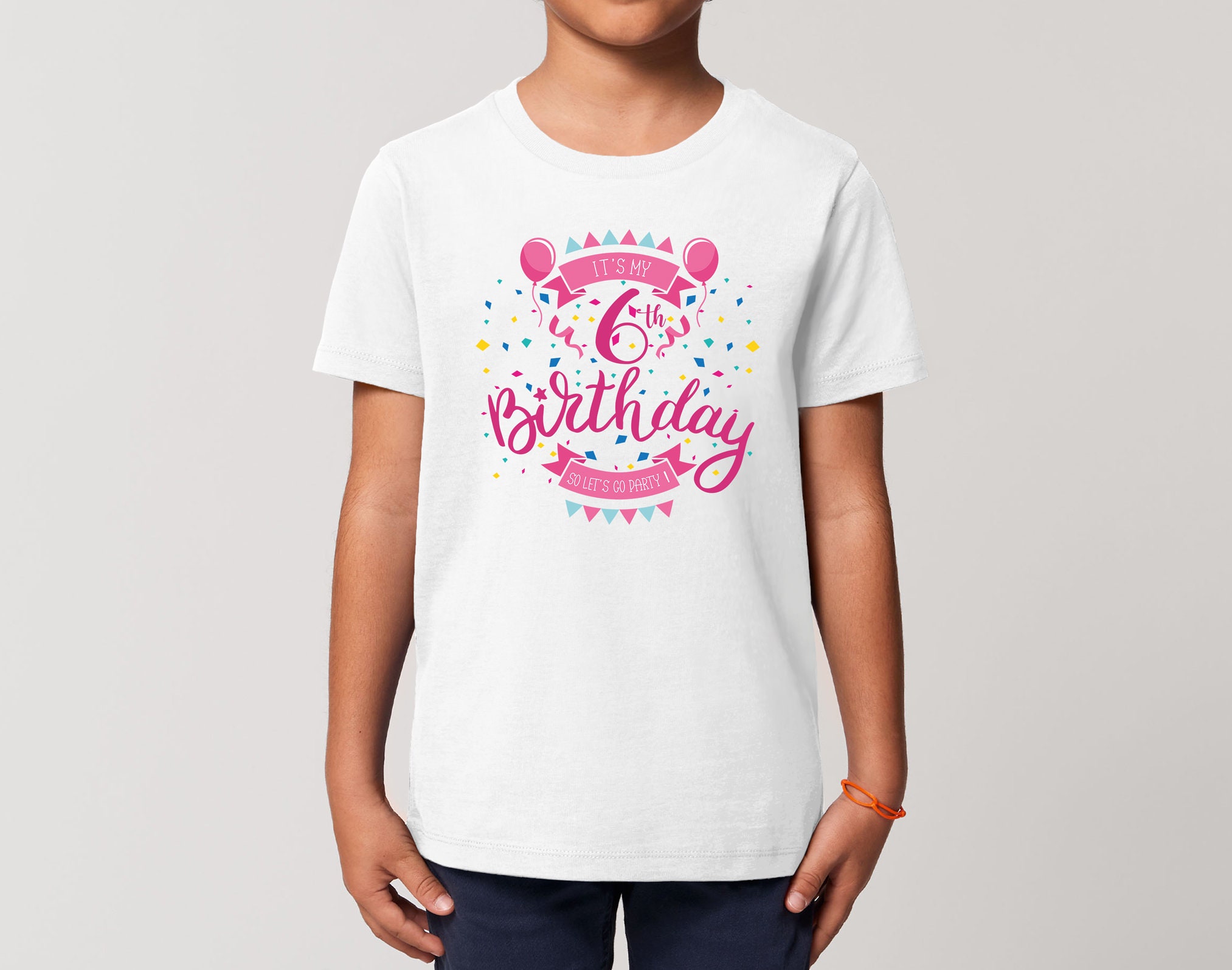 Kids It's My 6th Birthday T-shirt Celebration Party Gift