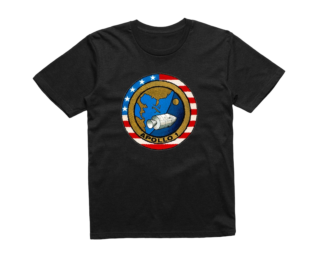 Kids NASA Apollo 1 Mission Crew Badge Logo T-shirt Space Science Cool ...
