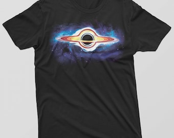 Mens Black Hole Event Horizon T-Shirt Astronomy Space Science Telescope