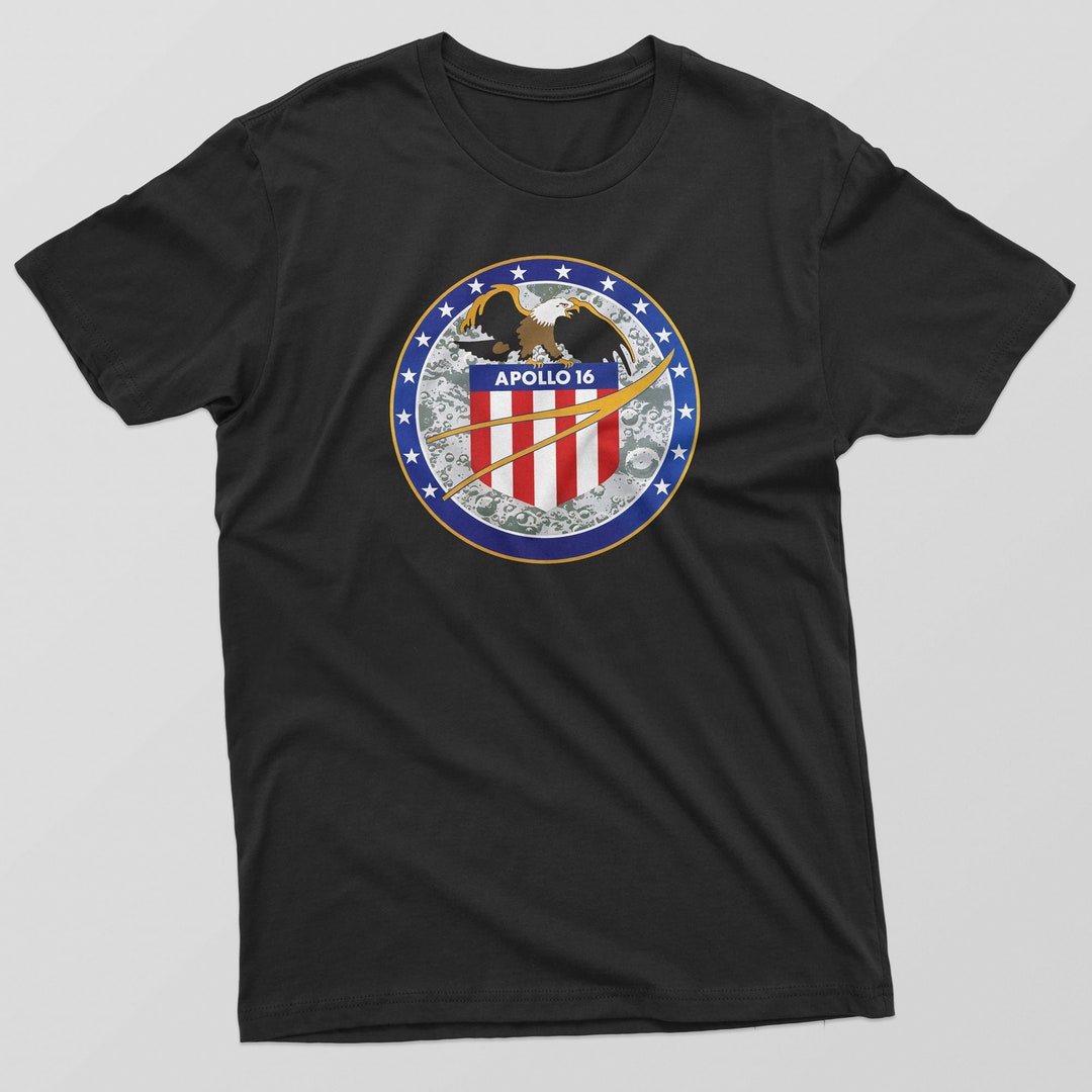 Mens NASA Apollo 16 Mission Crew Badge Logo T-shirt - Etsy