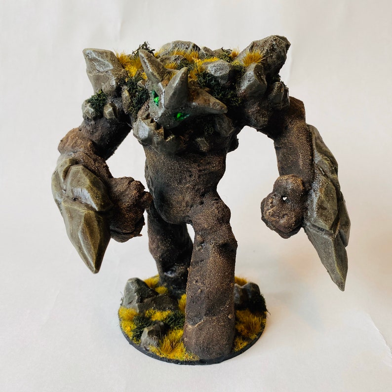 Custom Earth Stone Rock Elemental Dungeons and Dragons or Etsy