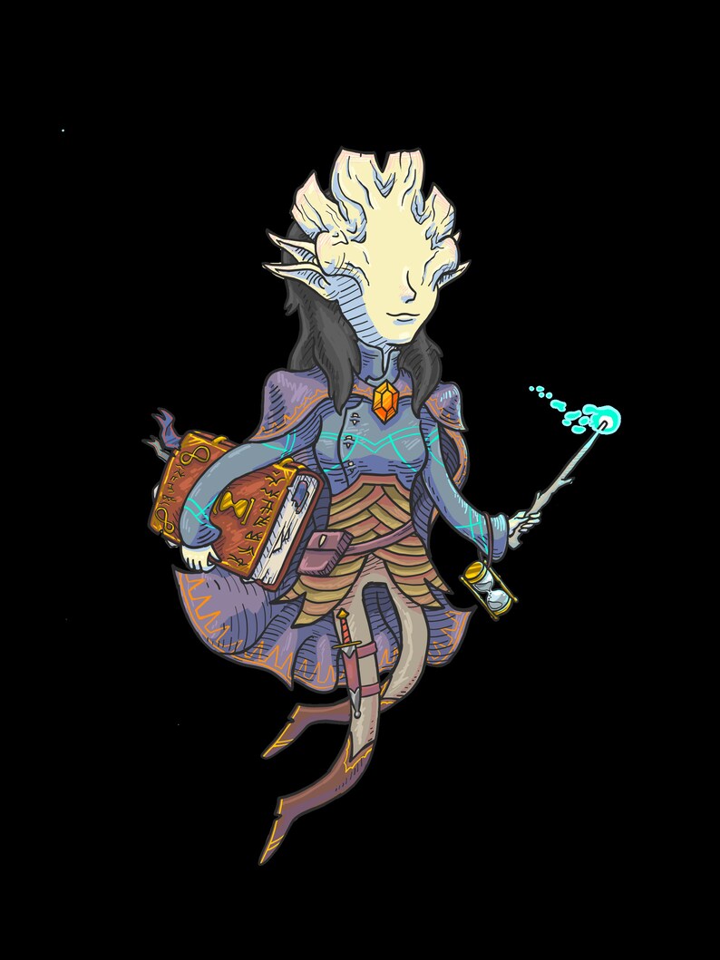 Custom Illustrated D/&D Character Portrait