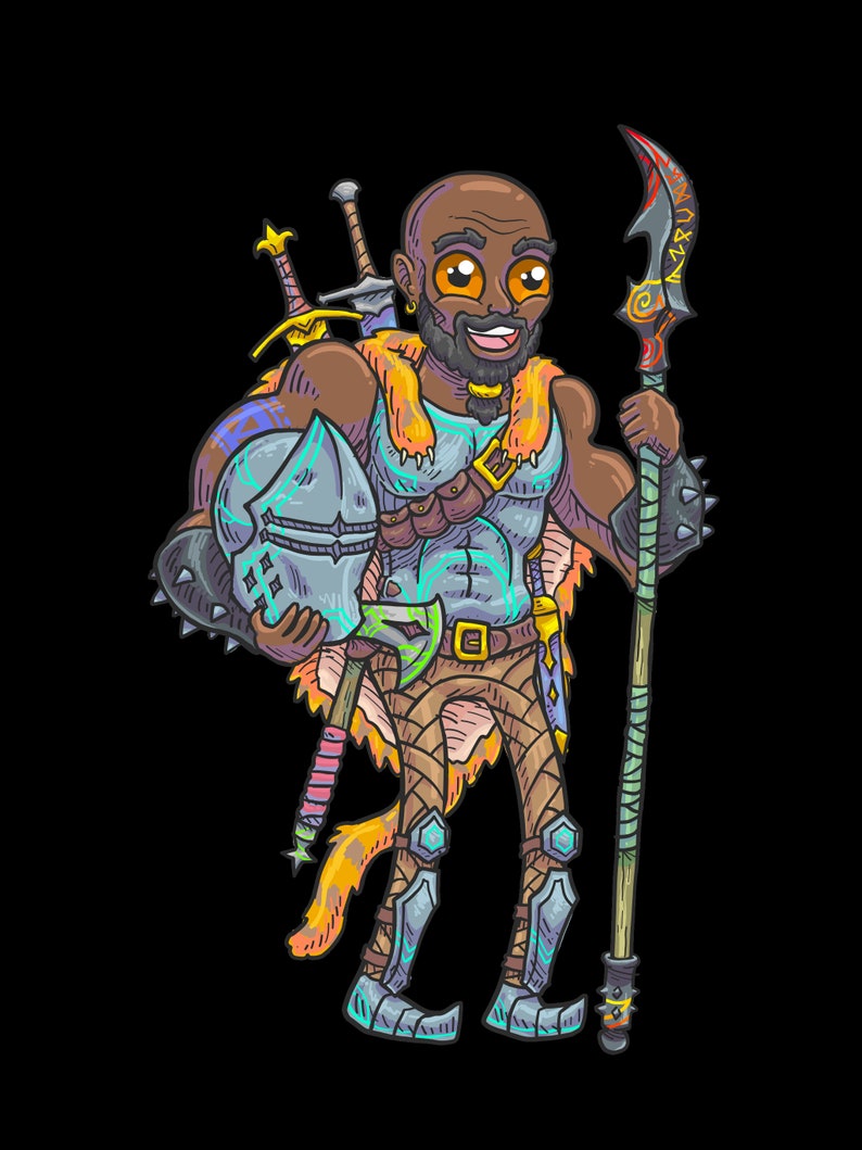 Custom Illustrated D/&D Character Portrait