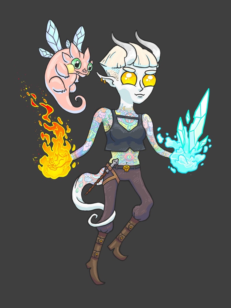 Custom Illustrated D/&D Character Portrait