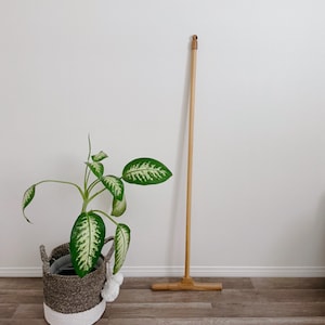 Adult Minimalist Eco Friendly Mop | Solid Wood Mop | Zero Waste Bathroom | Zero Waste Kitchen | Zero Waste Home | Compostable Wooden Mop