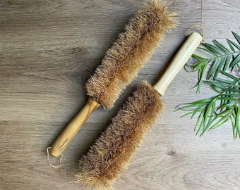 LARGE Plastic Free Bottle Brush | Eco Friendly Cleaning Brush for Reusable Bottles | Eco Friendly Baby Bottle Brush | Table Duster