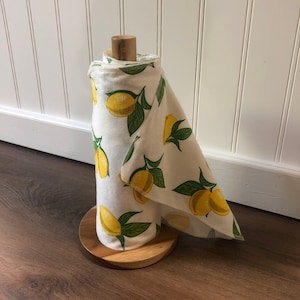 Wooden Paper Towel Dispenser | Unpaper Towel Holder | Solid Reclaimed Wood Napkin Holder | Kitchen Roll Holder | Eco Friendly Kitchen