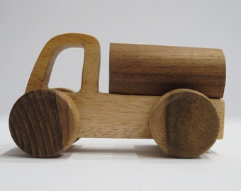 Wooden Water Tank Truck | Wooden Push Toy with Wheels | Pull and Push Toy | Eco Friendly Wooden Toys | Play Pretend Toy | Baby Nursery Decor