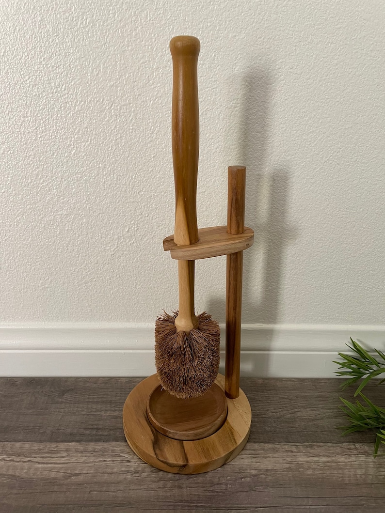 Plastic Free Toilet Brush Set Eco Friendly Toilet Brush Etsy