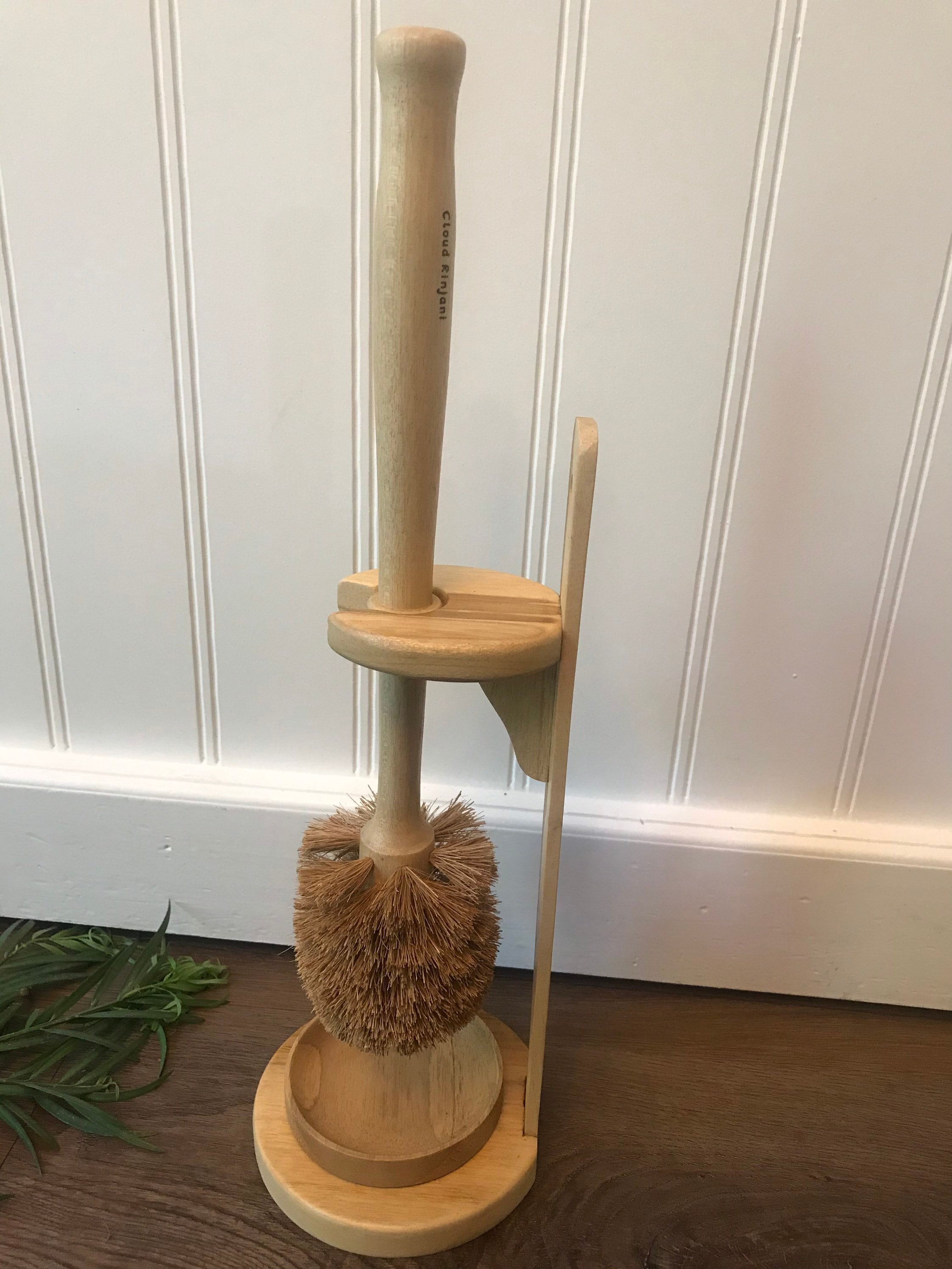 Natural Toilet Brush Set Eco Friendly Toilet Brush Wooden Etsy