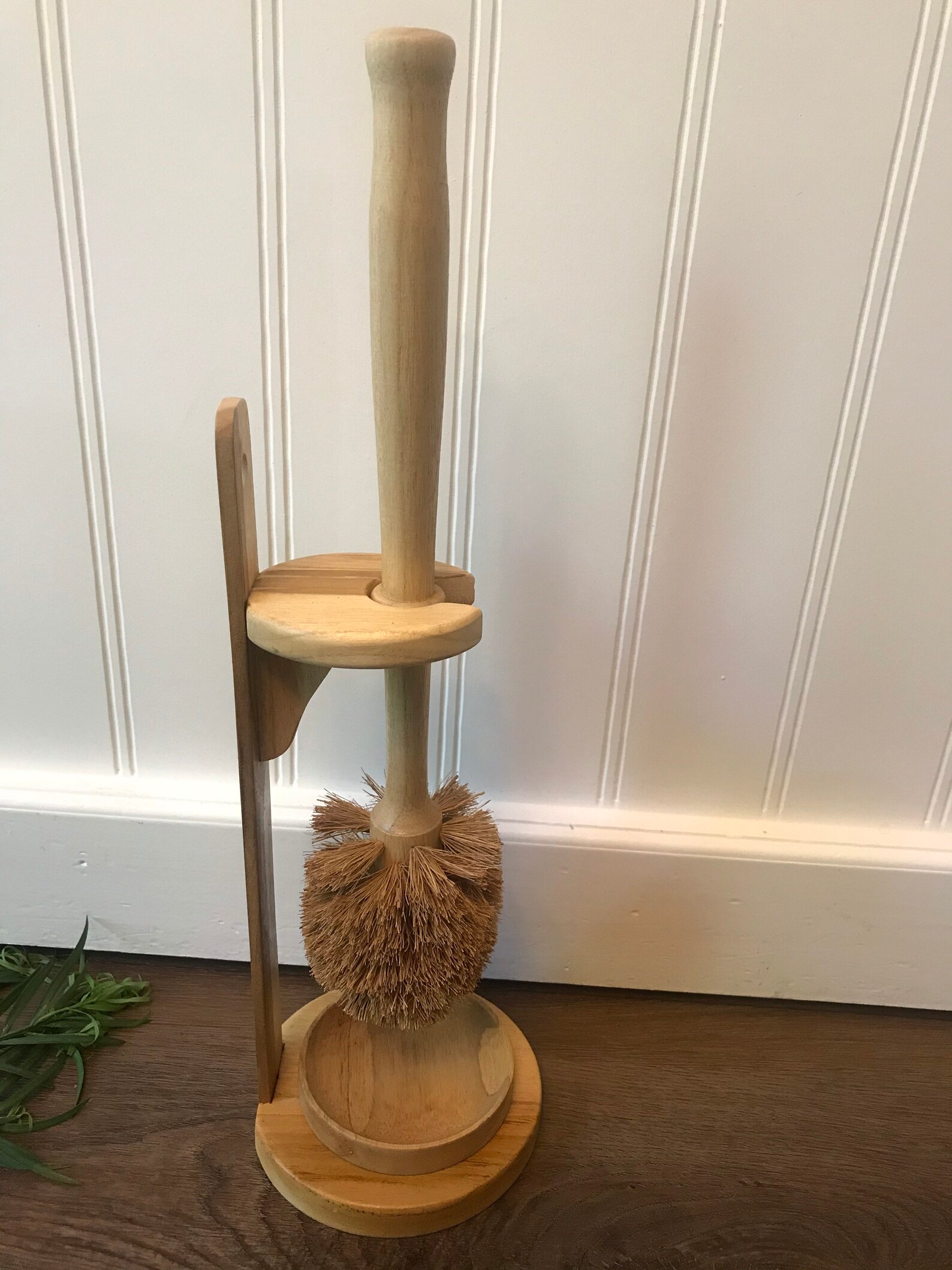 Natural Toilet Brush Set Eco Friendly Toilet Brush Wooden Etsy