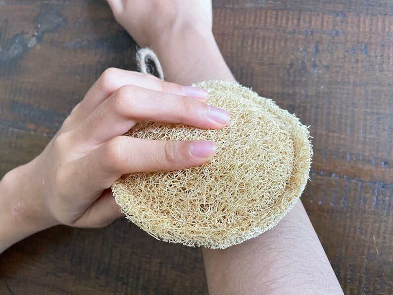 Set of 3 Loofah Sponge Eco Friendly Bath Sponge Zero Waste Etsy