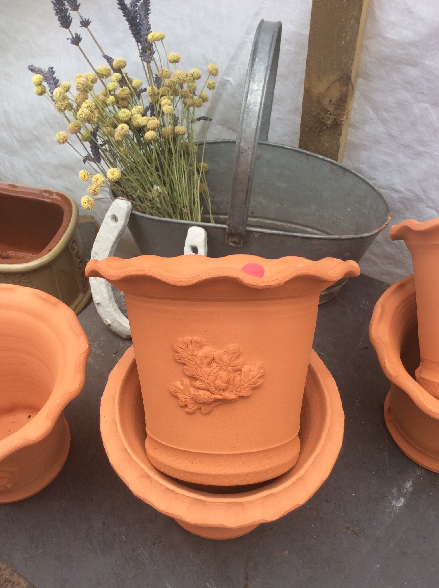 Hand thrown terracotta flower pots Etsy
