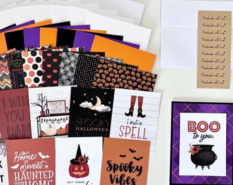 Halloween Card Making Kit for Kids and Adults
