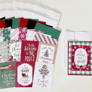 Christmas Card Making Kit: 10 DIY Holiday Cards